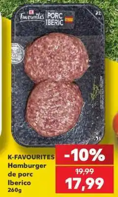 Kaufland K-FAVOURITES Hamburger de porc Iberico 260g Ofertă