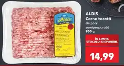 Kaufland ALDIS Carne tocată de porc semipreparată 900 g Ofertă