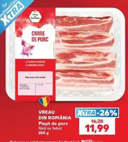 Kaufland Piept de porc fără os feliat 500 g Ofertă