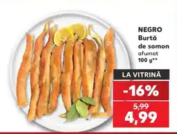Kaufland NEGRO Burtă de somon afumat 100 g Ofertă