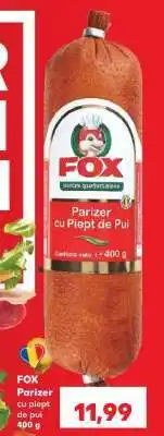 Kaufland FOX Parizer cu piept de pui 400 g Ofertă