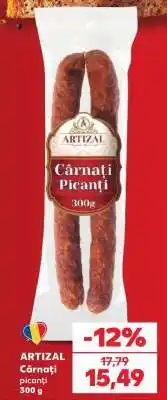 Kaufland ARTIZAL Cârnați picanți 300 g Ofertă