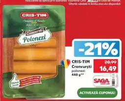 Kaufland CRIS-TIM Crenvurști polonezi 440 g Ofertă