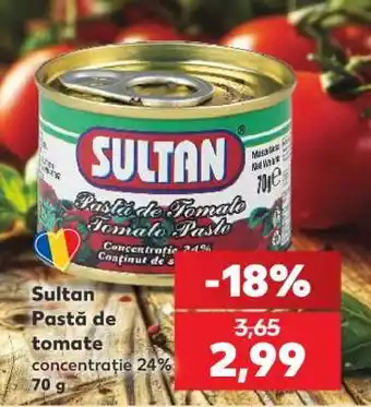 Kaufland Sultan Pastă de Tomate Ofertă