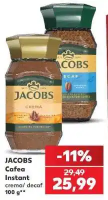 Kaufland JACOBS Cafea Instant crema/decaf 100 g Ofertă