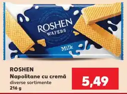Kaufland ROSHEN Napolitane cu cremă Ofertă