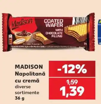 Kaufland MADISON Napolitană cu cremă Ofertă