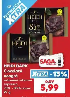 Kaufland HEIDI DARK Ciocolată neagră Ofertă