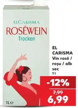 Kaufland EL CARISMA Vin rosé / roșu / alb sec Ofertă