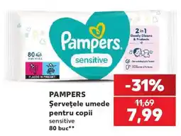 Kaufland PAMPERS Şerveţele umede pentru copii Ofertă