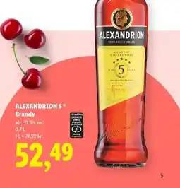Lidl ALEXANDRION 5 * Brandy Ofertă