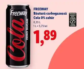 Freeway Băutură carbogazoasă Cola 0% zahăr