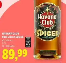 Lidl Havana Club Rom Cuban Spiced Ofertă