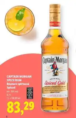 Lidl CAPTAIN MORGAN SPICE RUM Ofertă