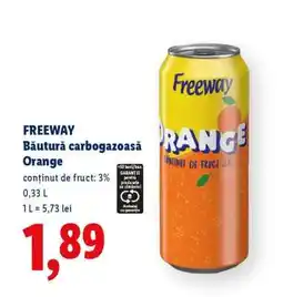Lidl FREEWAY Băutură carbogazoasă Orange Ofertă