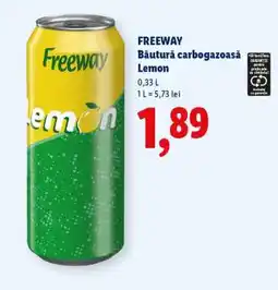 Lidl FREEWAY Băutură carbogazoasă Lemon Ofertă
