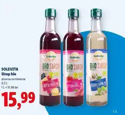 Lidl SOLEVITA Sirop bio Ofertă
