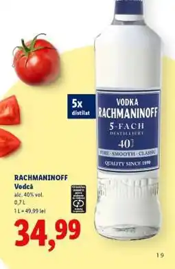 Lidl Rachmaninoff Vodka Ofertă