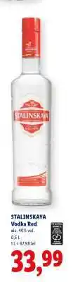 Lidl Stalinskaya Vodka Red Ofertă