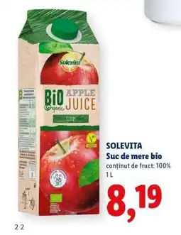 Lidl SOLEVITA Suc de mere bio Ofertă