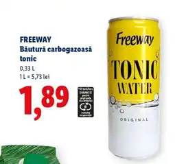 Lidl FREEWAY Băutură carbogazoasă tonic Ofertă