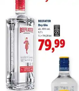 Lidl Beefeater Dry Gin Ofertă