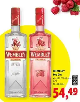 Lidl Wembley Dry Gin Ofertă