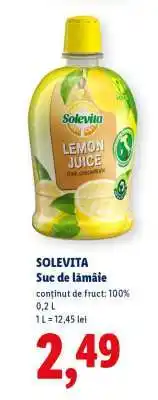 Lidl SOLEVITA Suc de lămâie Ofertă