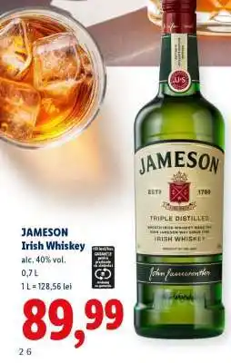 Lidl JAMESON Irish whiskey Ofertă