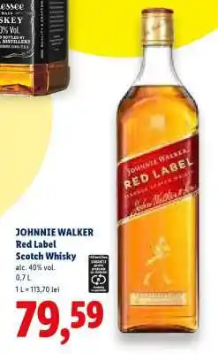 Lidl Johnnie Walker Red Label Scotch Whisky Ofertă
