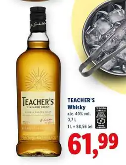 Lidl TEACHER'S WHISKY Ofertă
