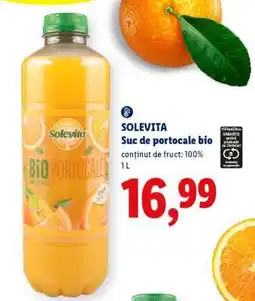 Lidl Solevita Suc de portocale, bio Ofertă
