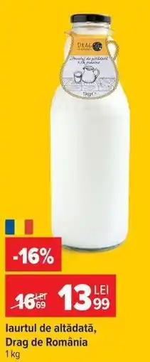 Carrefour Iaurtul de altădată Drag de România Ofertă