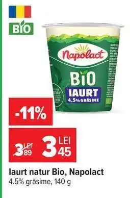 Carrefour Iaurt natur Bio Napolact Ofertă
