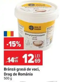 Carrefour Brânză grasă de vaci, Drag de România Ofertă