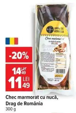 Carrefour Chec marmorat cu nucă Drag de România Ofertă