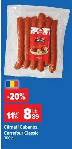 Carrefour Cârnați cabanos Carrefour Classic Ofertă