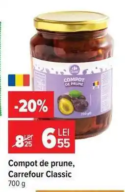 Carrefour Compot de prune Carrefour Classic Ofertă