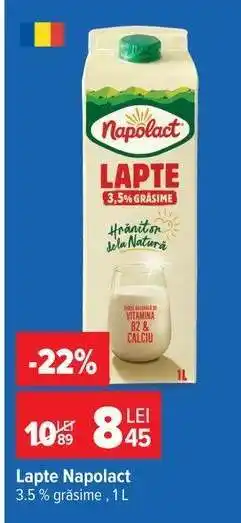 Carrefour Lapte Napolact Ofertă