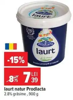 Carrefour Iaurt natur, Prodlacta Ofertă