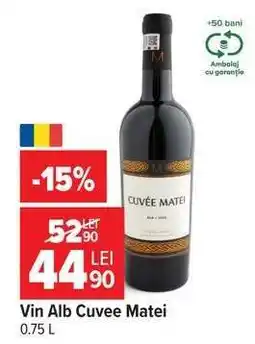Carrefour Vin alb Cuvee Matei Ofertă