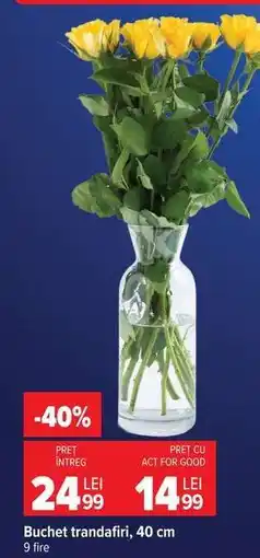 Carrefour Buchet trandafiri, 40 cm Ofertă