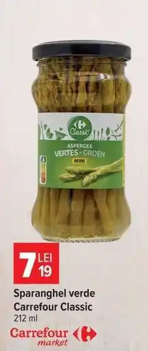 Carrefour Sparanghel verde Carrefour Classic Ofertă