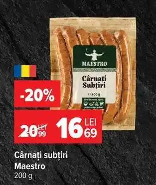 Carrefour Cârnați subțiri Maestro Ofertă