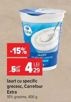 Carrefour Iaurt cu specific grecesc Carrefour Extra Ofertă