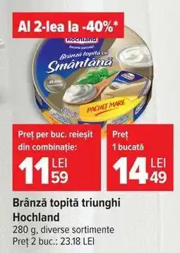 Carrefour Brânză topită triunghi Hochland Ofertă