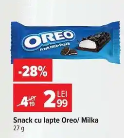 Carrefour Snack cu lapte Oreo/Milka Ofertă