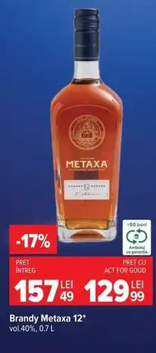 Carrefour Brandy Metaxa 12 Ofertă