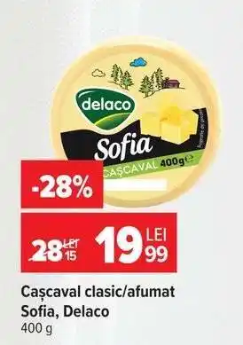Carrefour Cașcaval clasic/afumat Sofia Delaco Ofertă