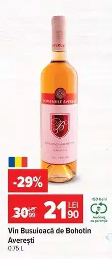 Carrefour Vin Busuioacă de Bohotin Averești Ofertă